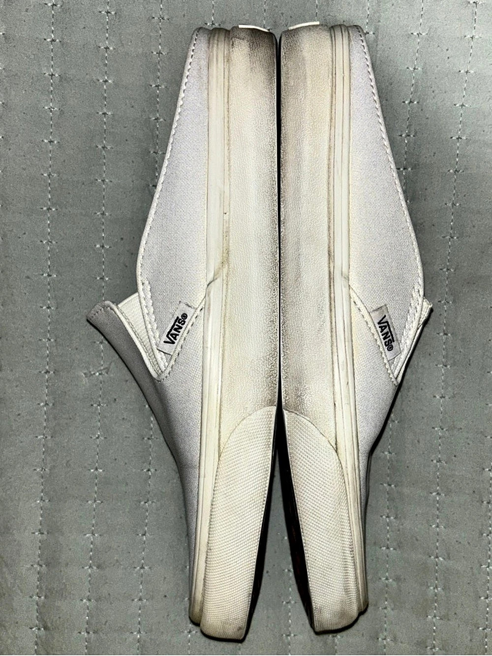 Vans Classic Slip-On Mule Backless Sneakers - White Canvas - W8/M6.5